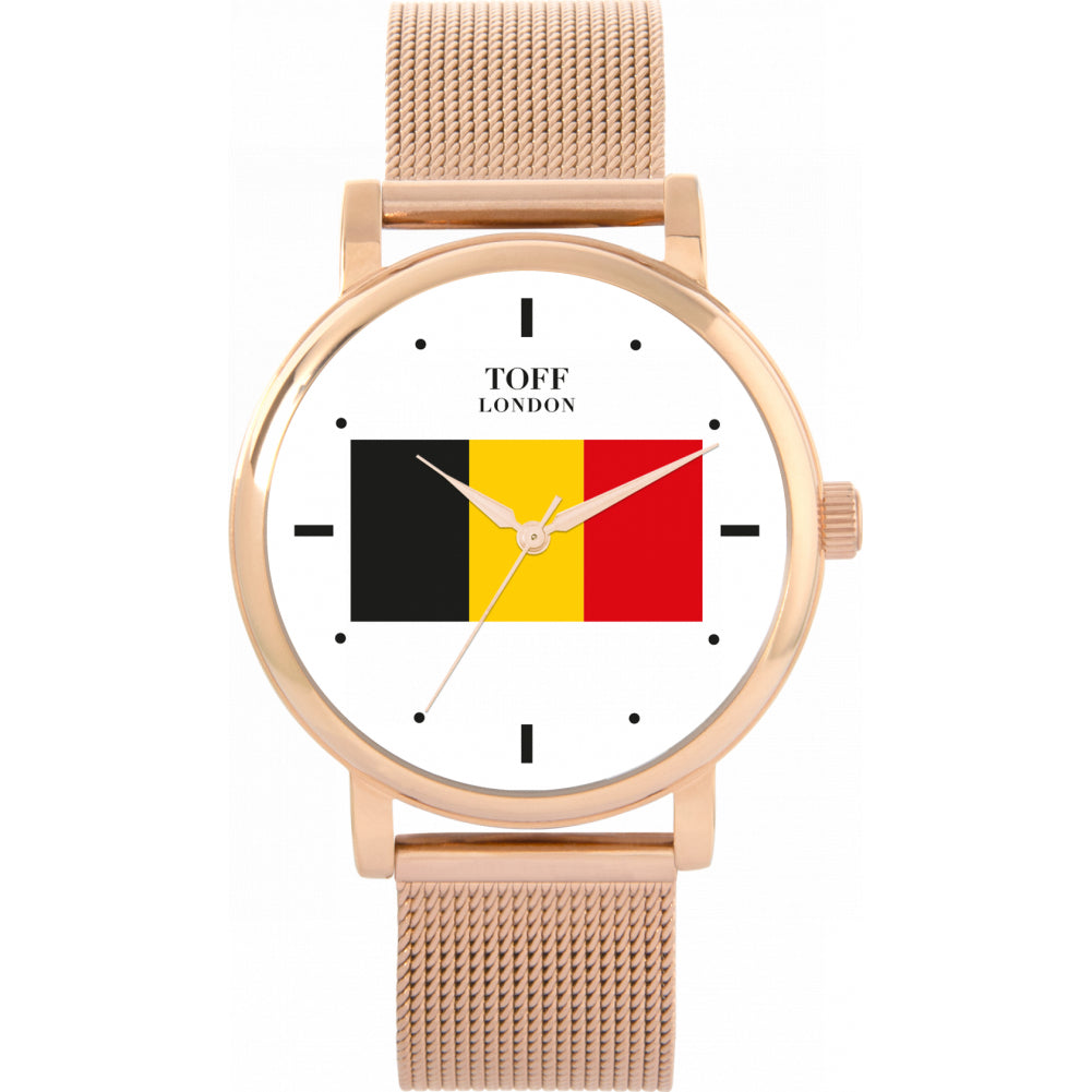 Ladies Belgium Flag Watch