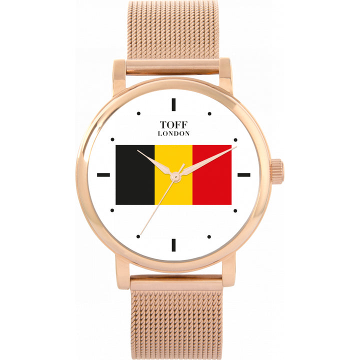 Ladies Belgium Flag Watch