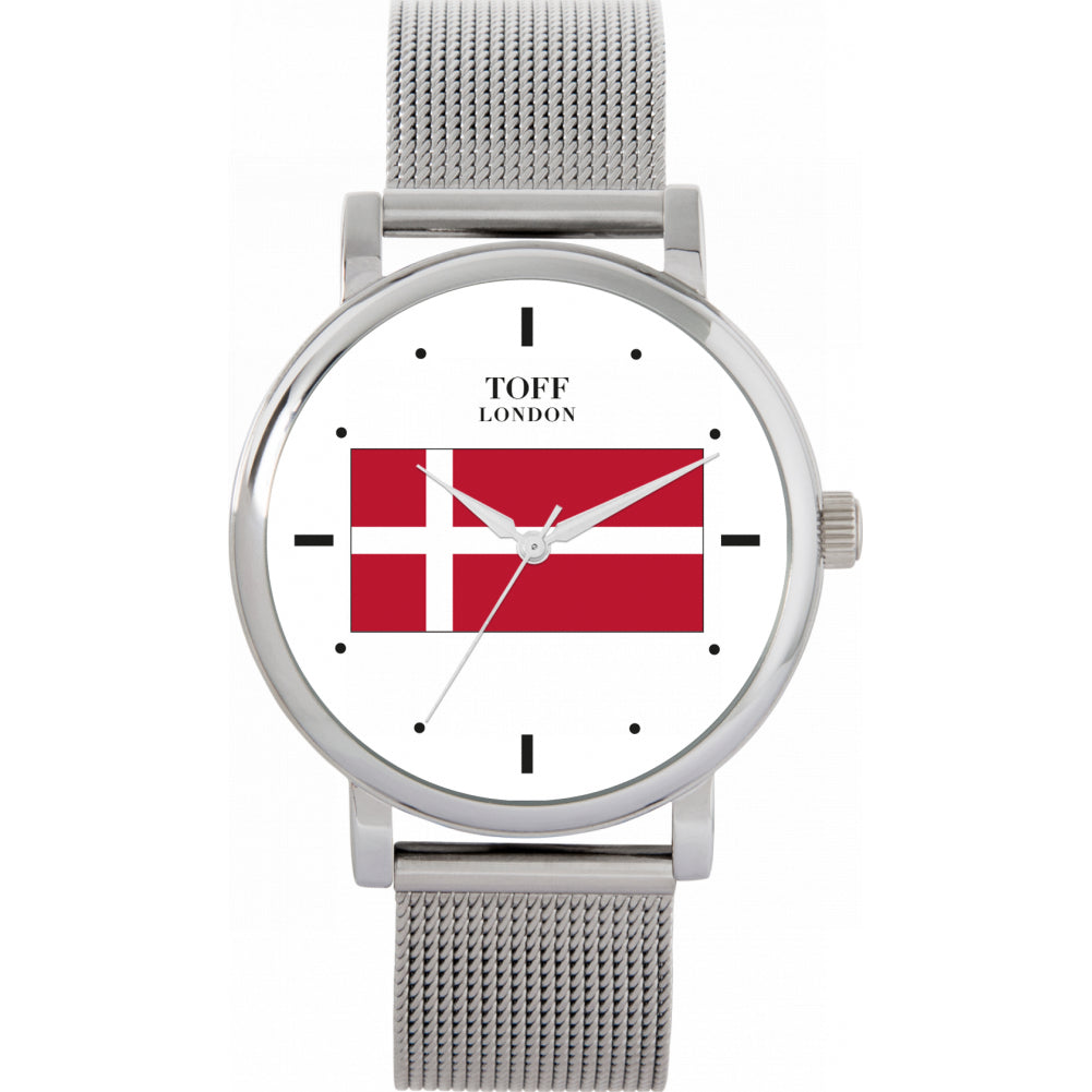 Ladies Denmark Flag Watch