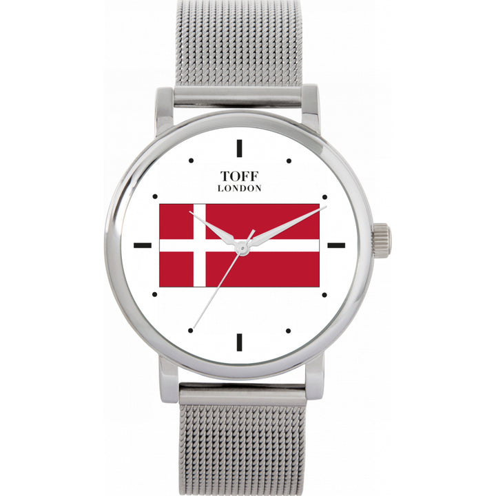 Ladies Denmark Flag Watch