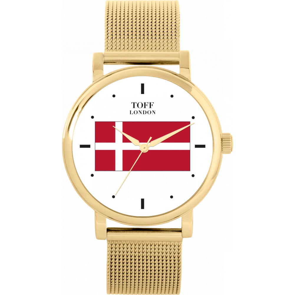 Ladies Denmark Flag Watch