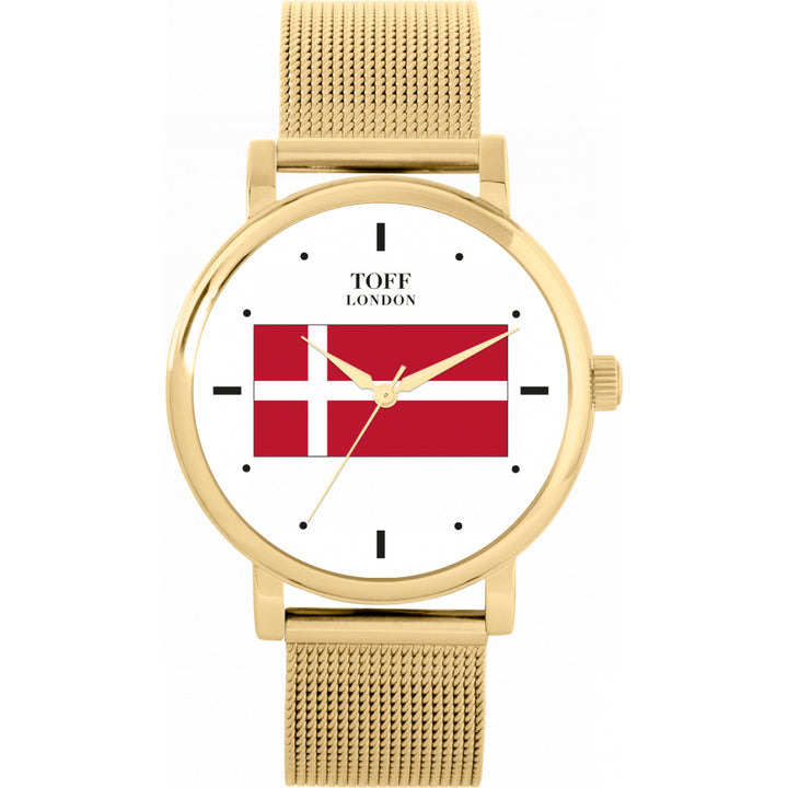 Ladies Denmark Flag Watch