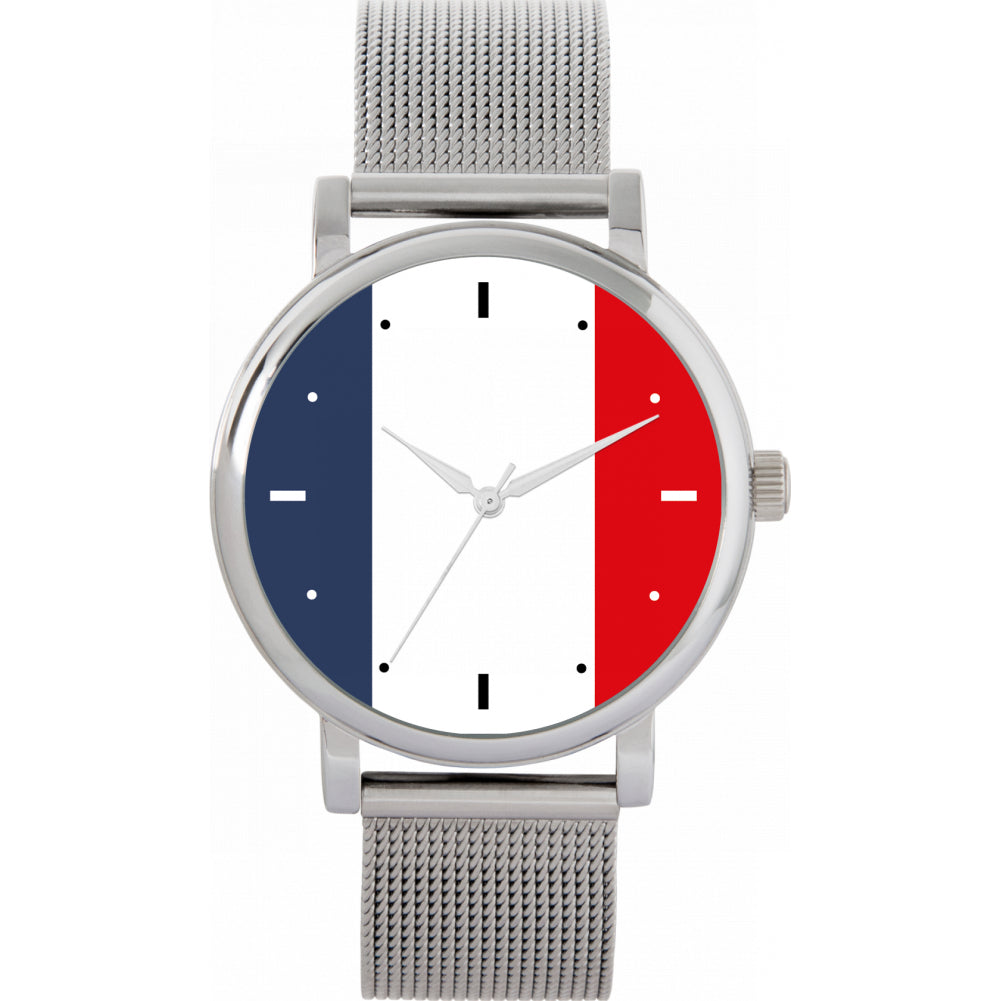 Ladies France Flag Watch
