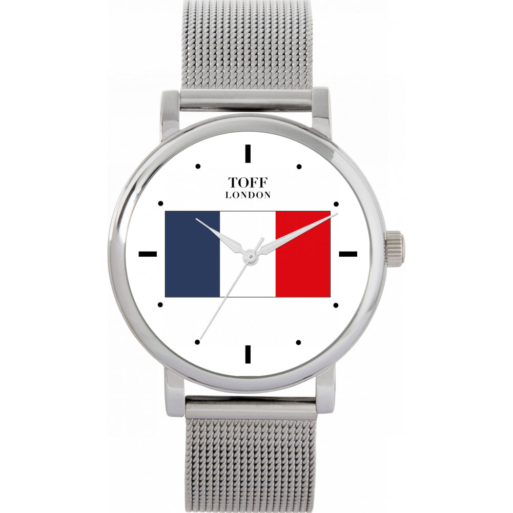 Ladies France Flag Watch