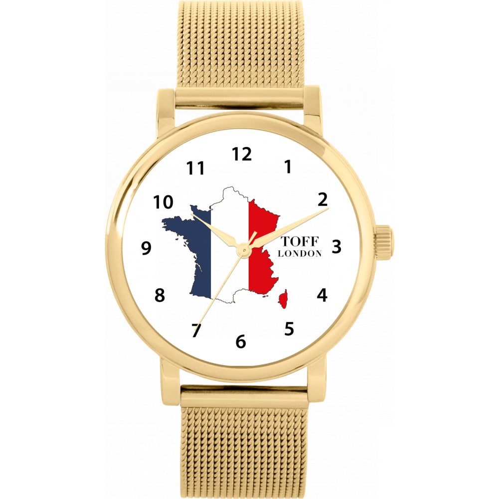 Ladies France Flag Watch