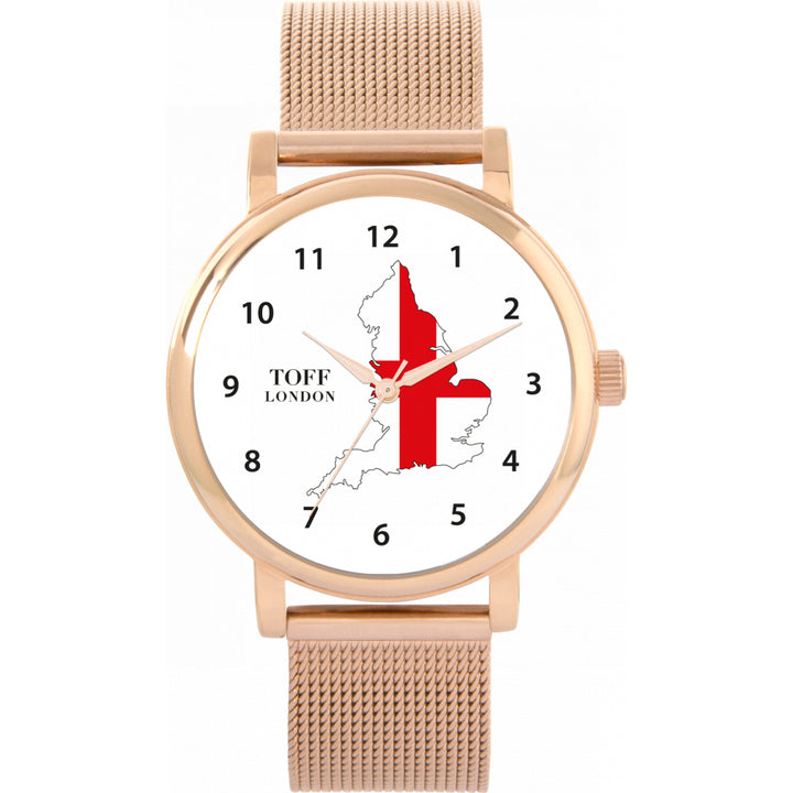 Ladies England Flag Watch