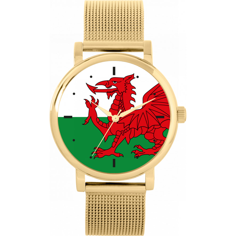 Ladies Wales Flag Watch