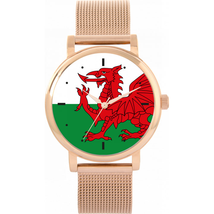 Ladies Wales Flag Watch