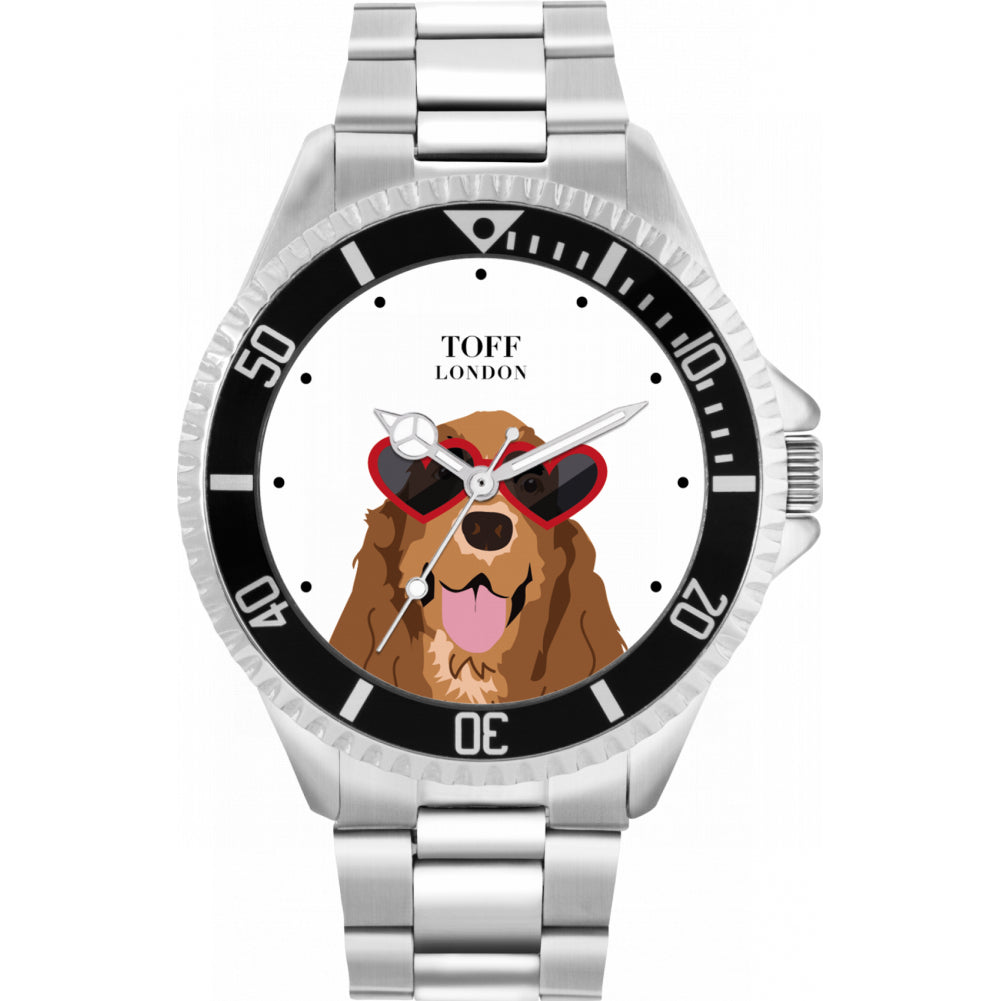 Mens Novelty Cocker Spaniel Dog Watch