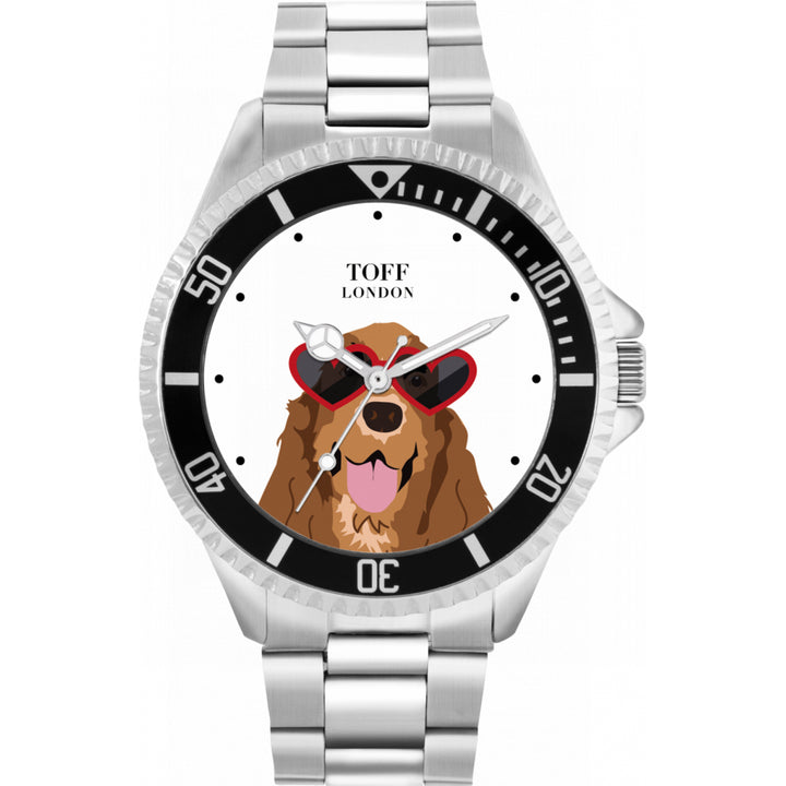 Mens Novelty Cocker Spaniel Dog Watch