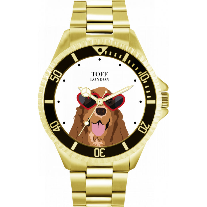 Mens Novelty Cocker Spaniel Dog Watch