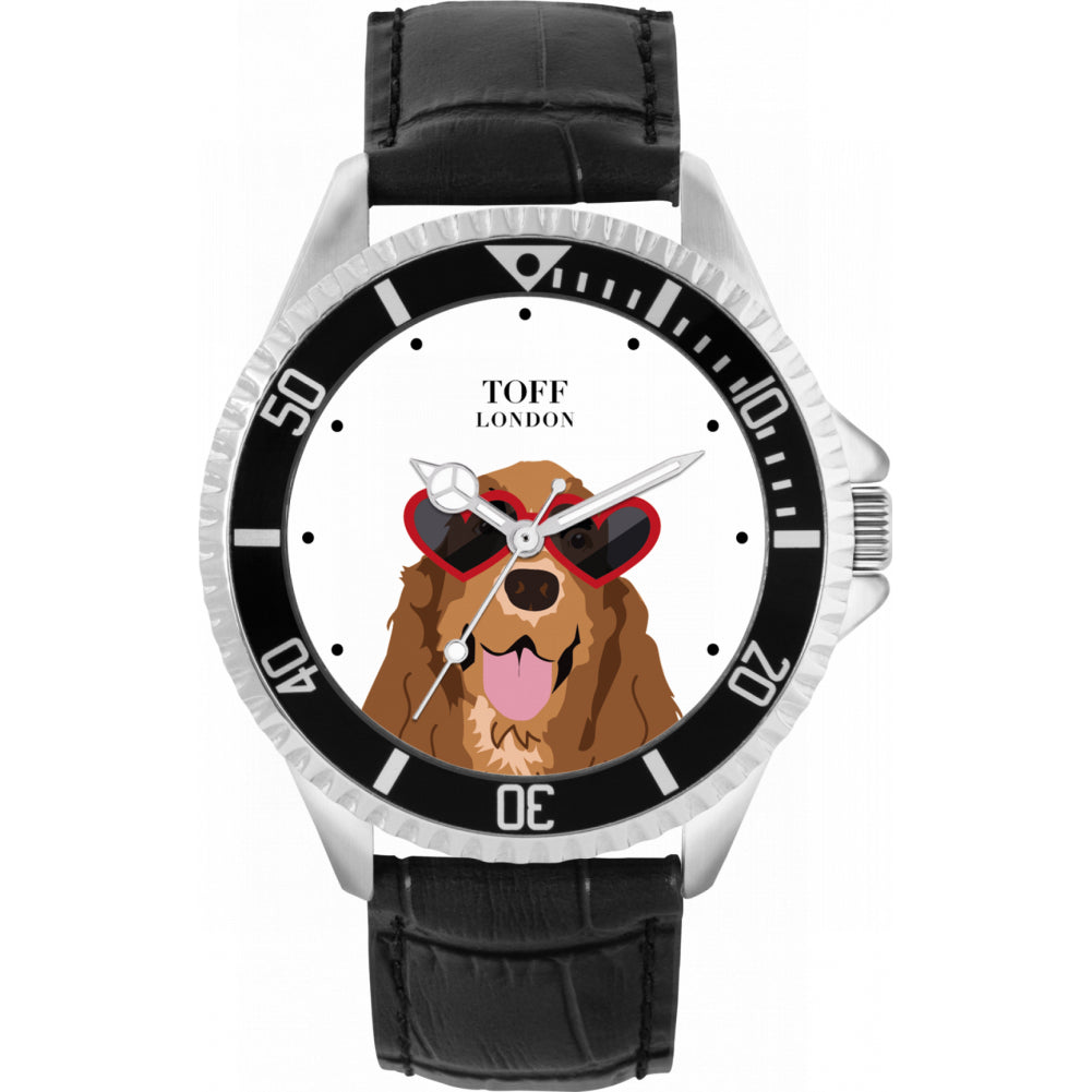 Mens Novelty Cocker Spaniel Dog Watch