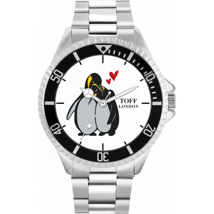Mens Penguins Hugging Watch