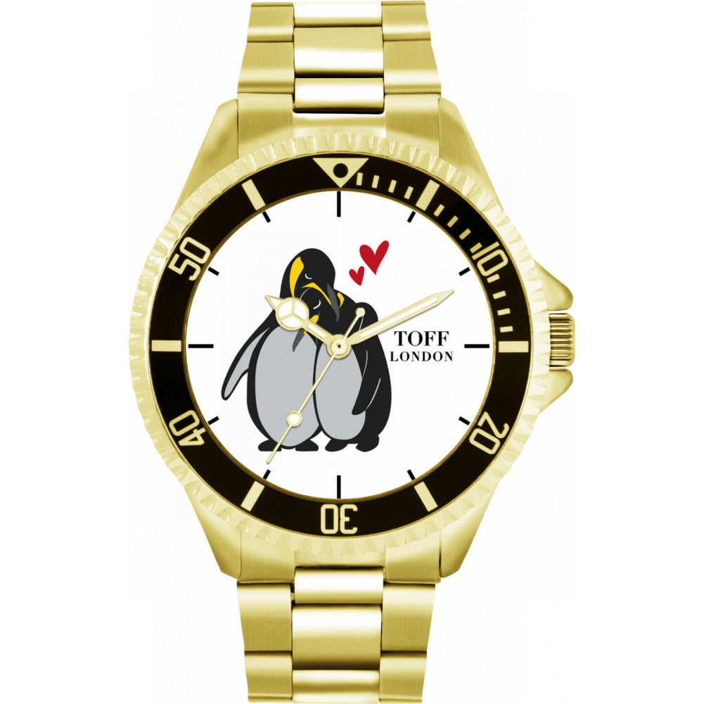Mens Penguins Hugging Watch