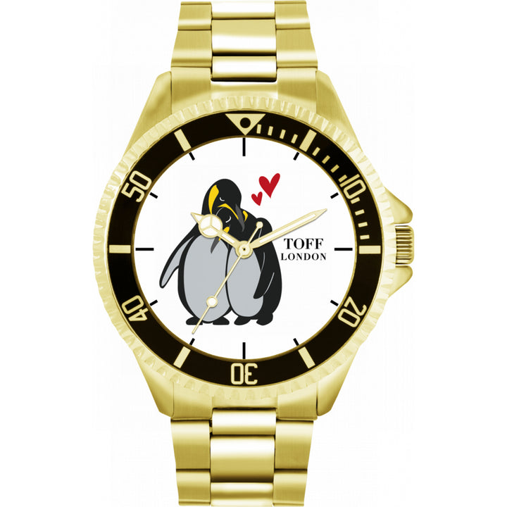 Mens Penguins Hugging Watch