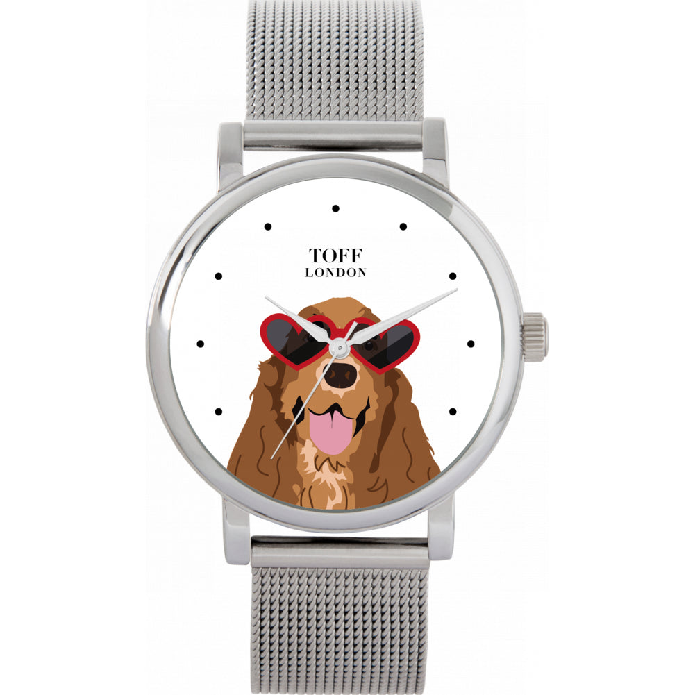 Ladies Novelty Cocker Spaniel Dog Watch