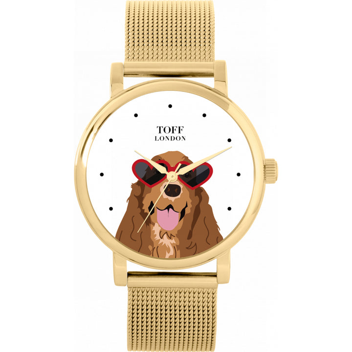 Ladies Novelty Cocker Spaniel Dog Watch