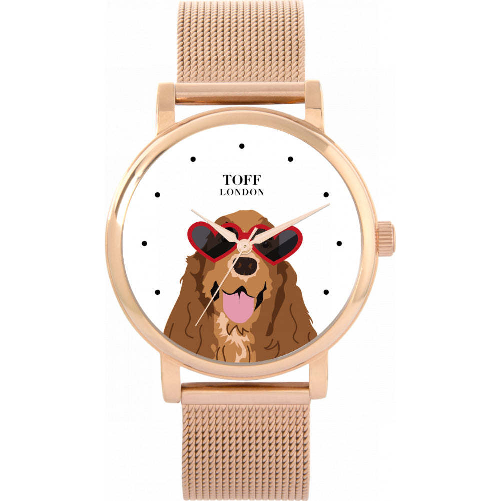 Ladies Novelty Cocker Spaniel Dog Watch