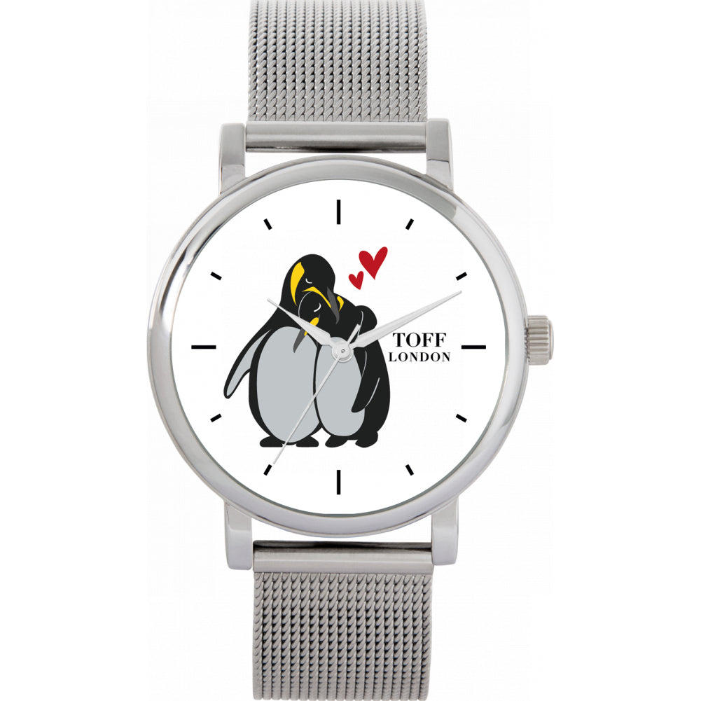 Ladies Penguins Hugging Watch