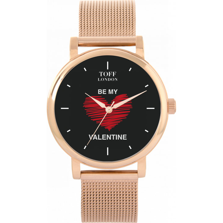 Ladies With Red Heart Be My Valentine Watch
