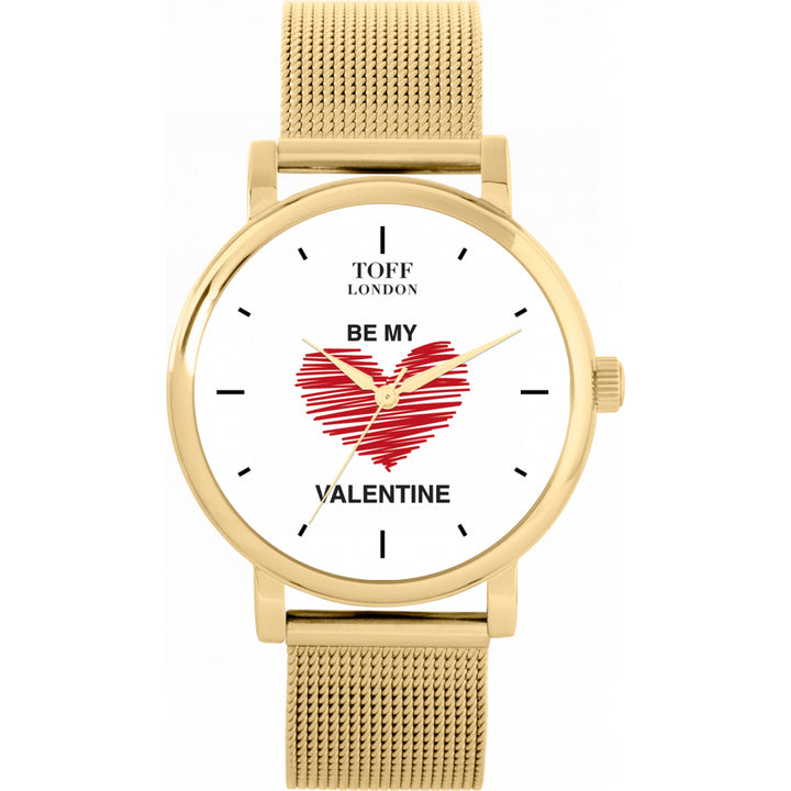 Ladies With Red Heart Be My Valentine Watch