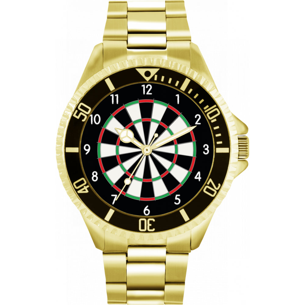 Mens Dartboard Numerals Watch