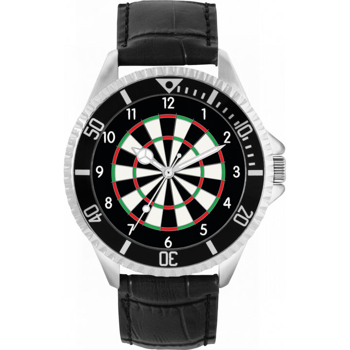 Mens Dartboard Numerals Watch