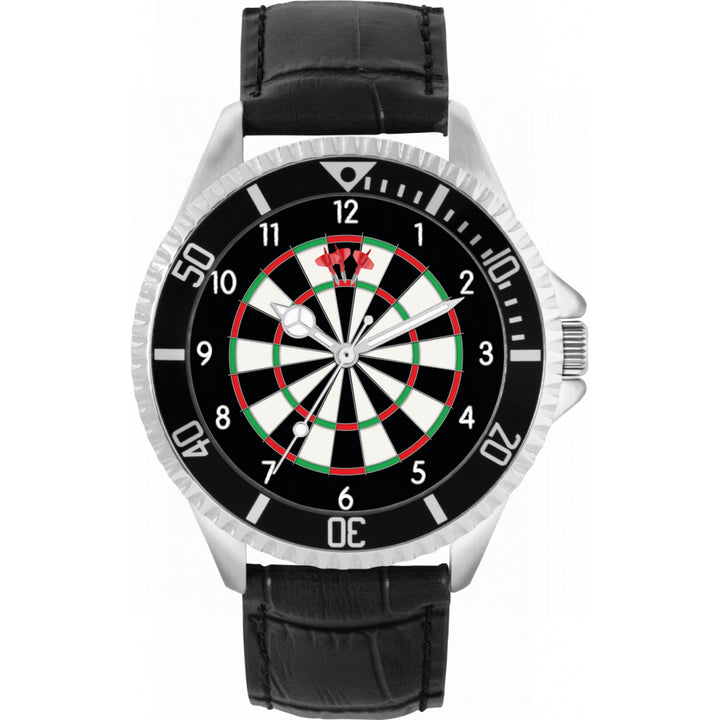 Mens Dartboard 180 Numerals Watch