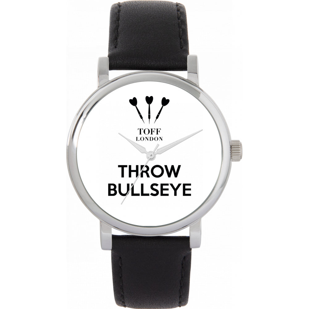 Ladies White Throw Bullseye Watch