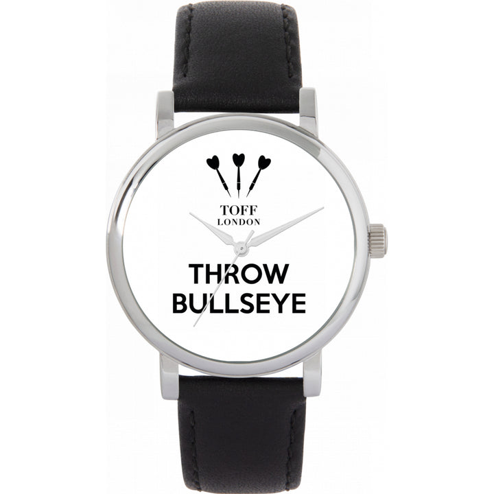 Ladies White Throw Bullseye Watch