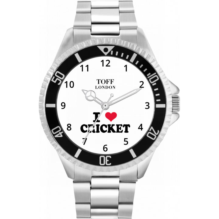 Mens I Love Cricket Watch