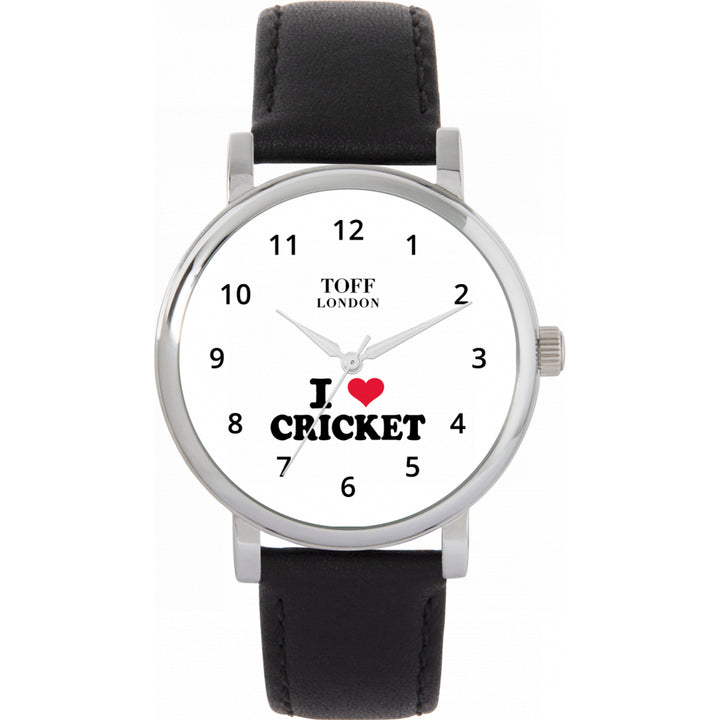 Ladies I Love Cricket Watch