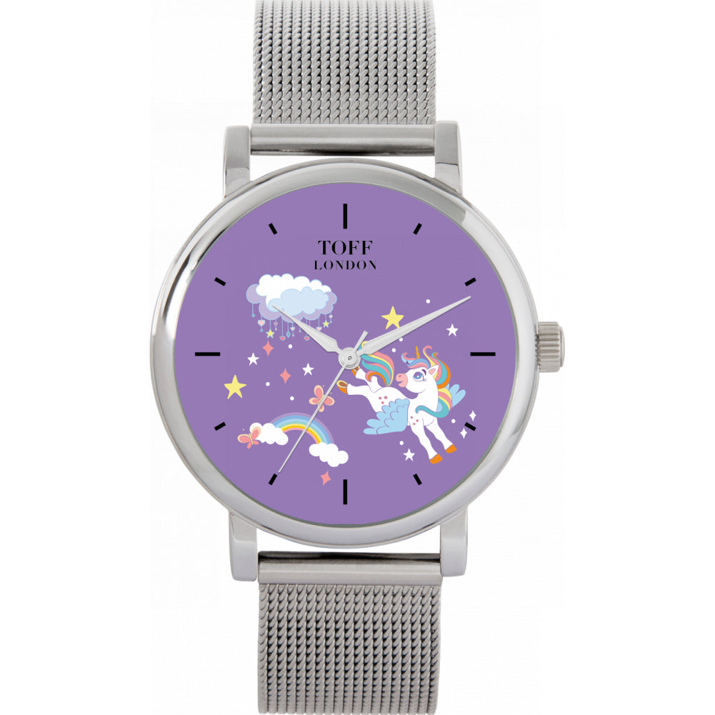 Ladies Unicorn Rainbow Cloud Watch
