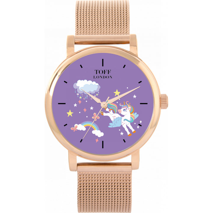 Ladies Unicorn Rainbow Cloud Watch