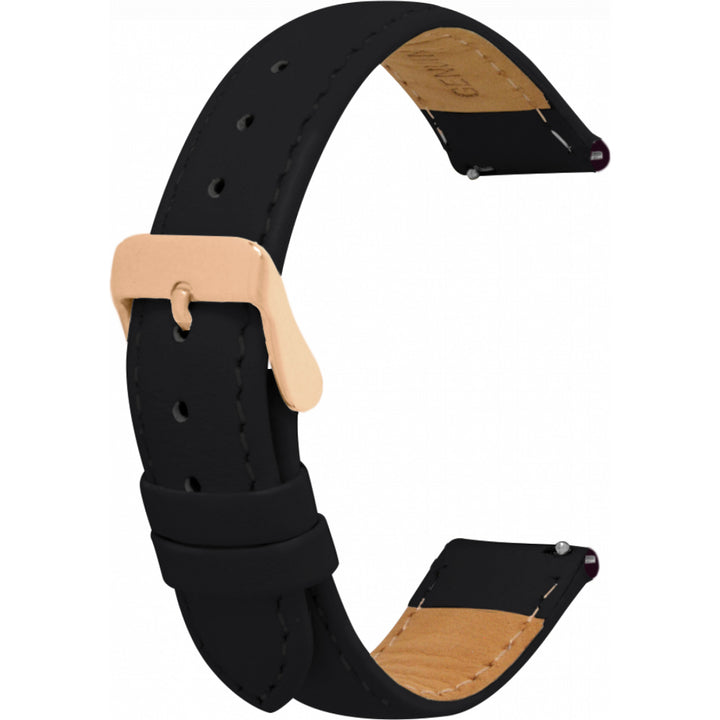 Leather Strap with Rose Gold Buckle