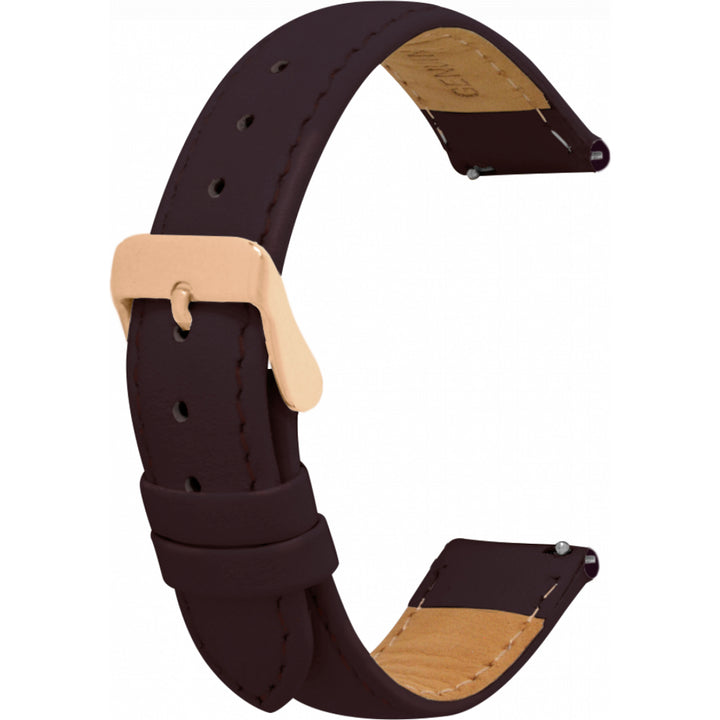 Leather Strap with Rose Gold Buckle