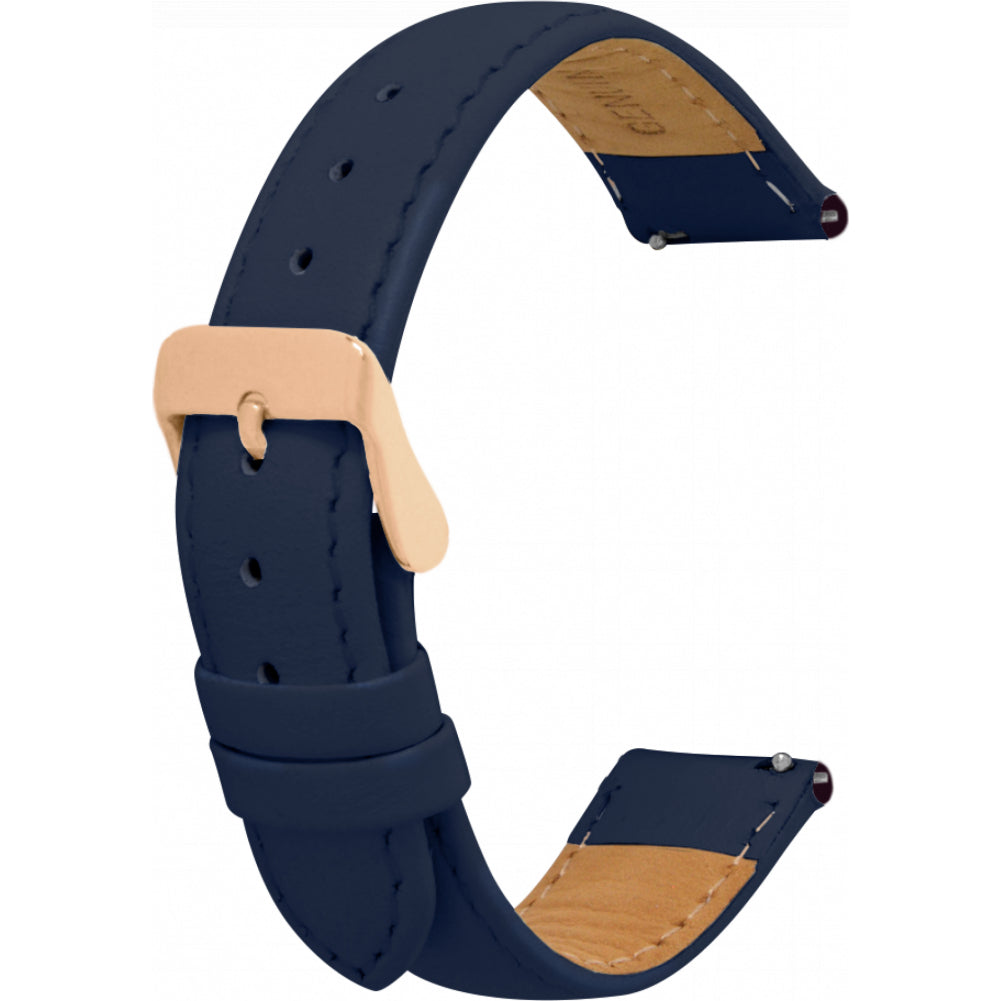 Leather Strap with Rose Gold Buckle