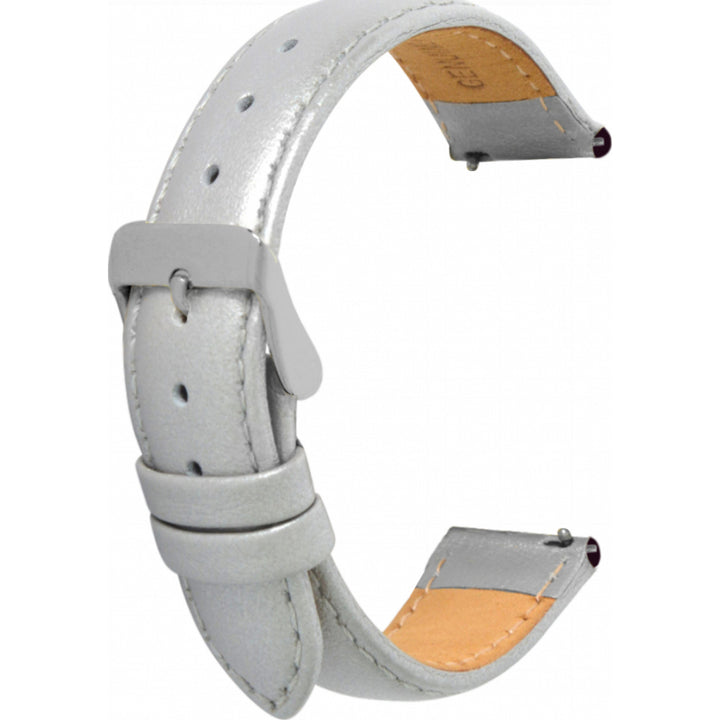 Leather Strap with Silver Buckle