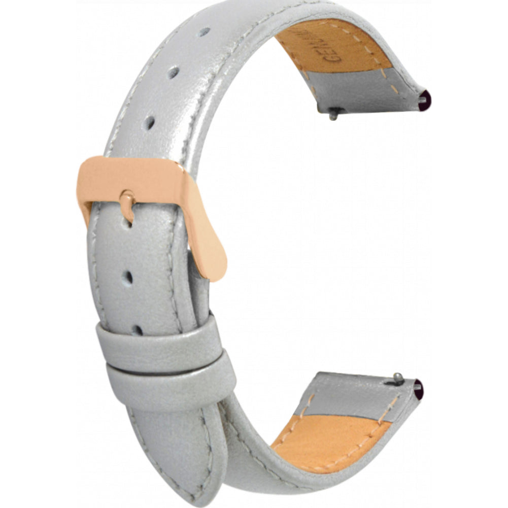 Leather Strap with Rose Gold Buckle