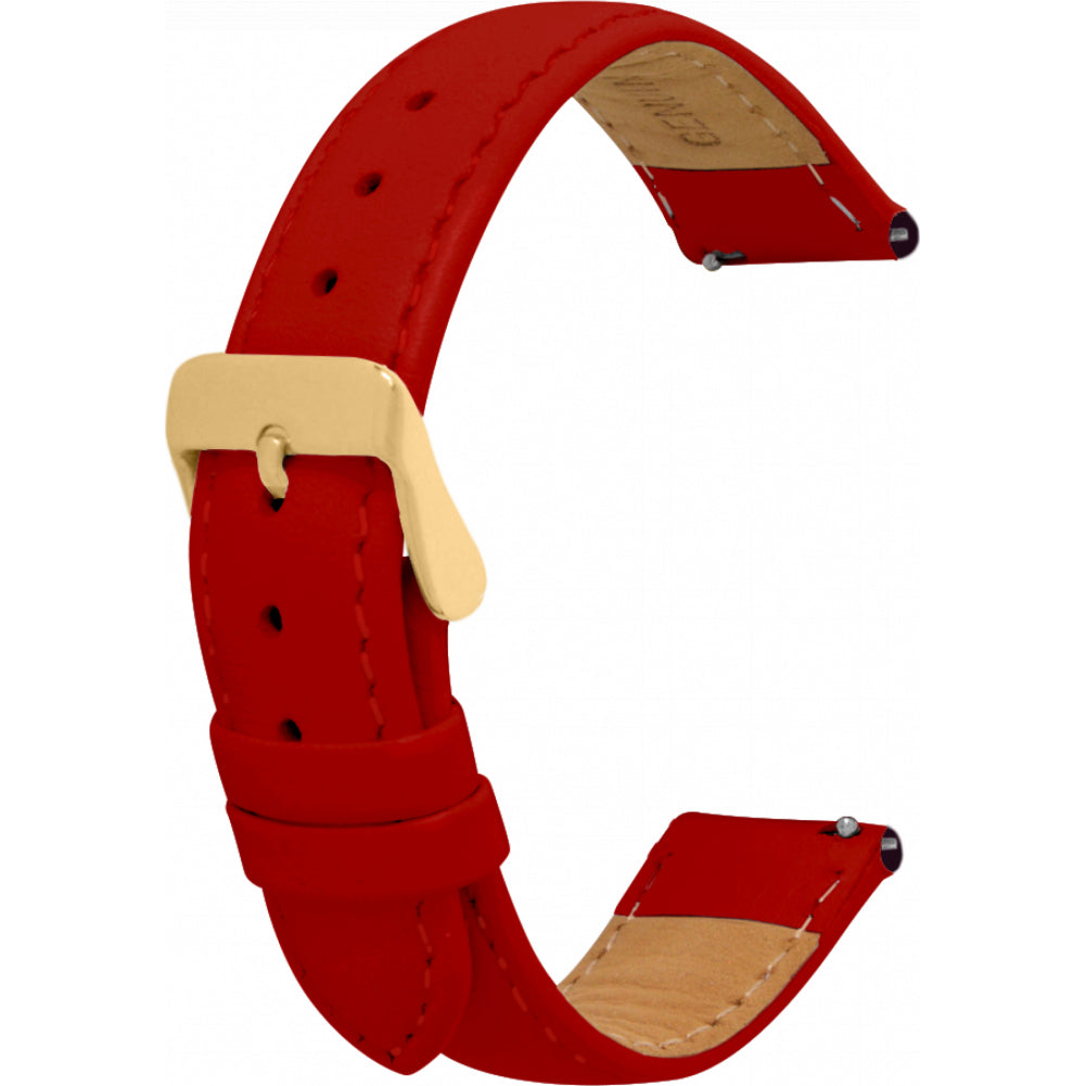 Leather Strap with Gold Buckle
