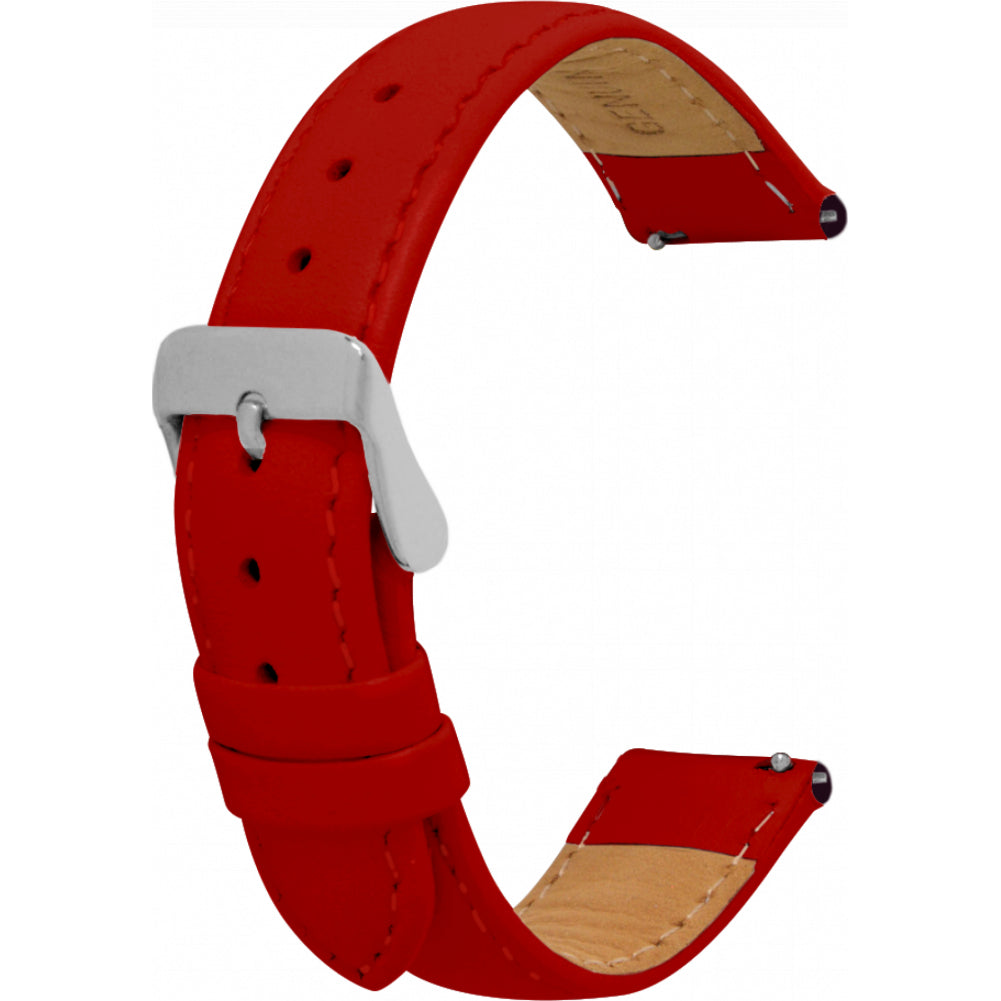 Leather Strap with Silver Buckle