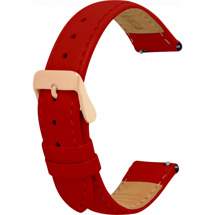 Leather Strap with Rose Gold Buckle