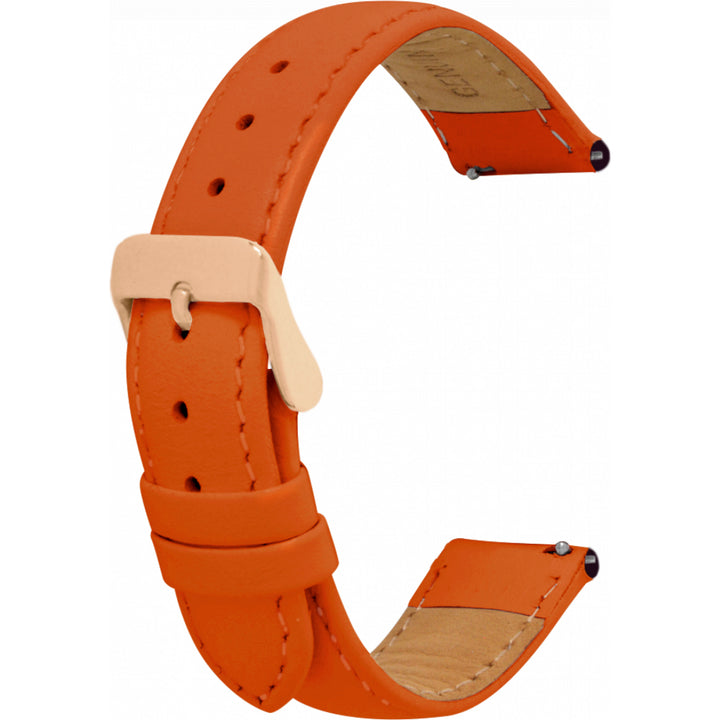 Leather Strap with Rose Gold Buckle