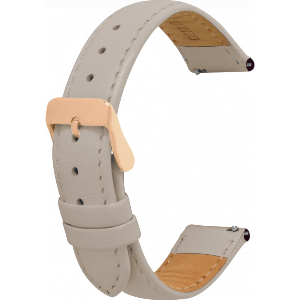 Leather Strap with Rose Gold Buckle