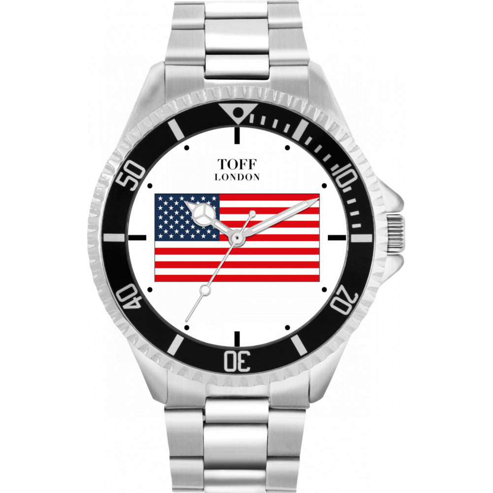 Mens USA Flag Watch