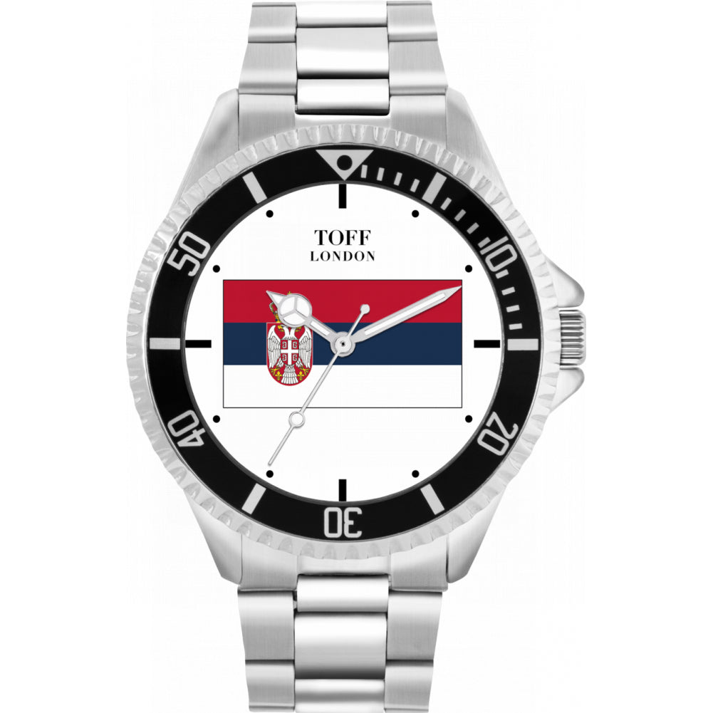 Mens Serbia Flag Watch