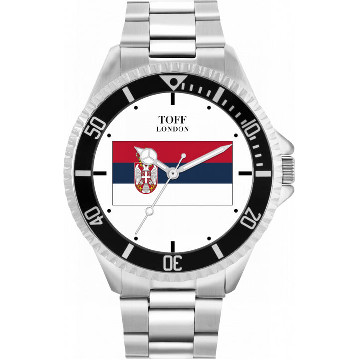 Mens Serbia Flag Watch