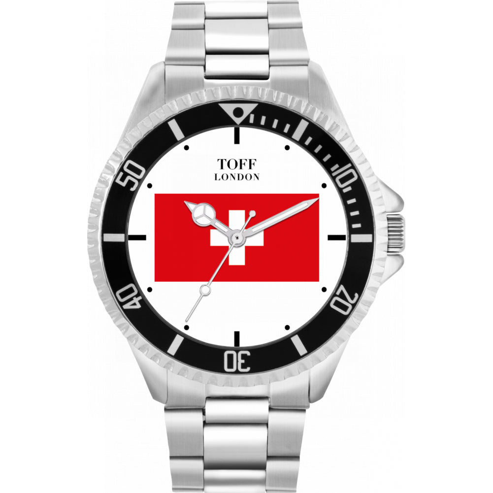 Mens Switzerland Flag Watch
