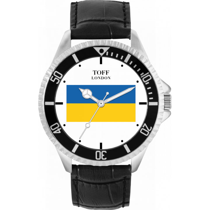 Mens Ukraine Flag Watch