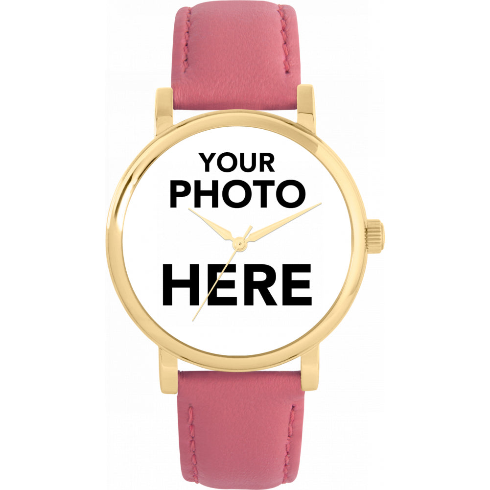 Ladies Personalised Photo Engraved Gift Watch